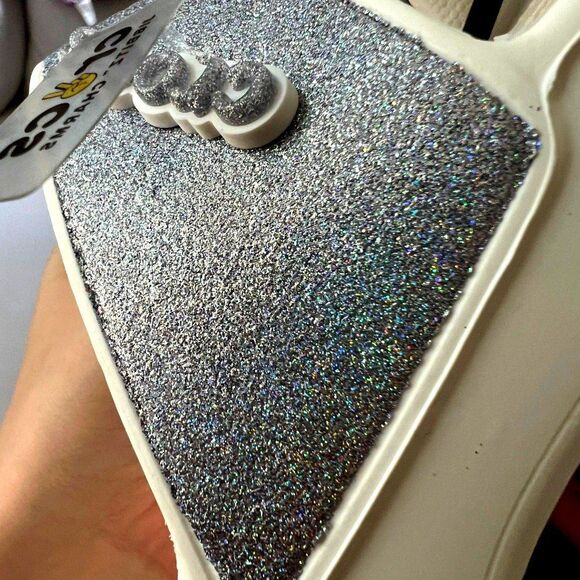 BNWT Glitter Crocs Sandals Women's 13 / Men's 12 Unisex - Picture 5 of 7